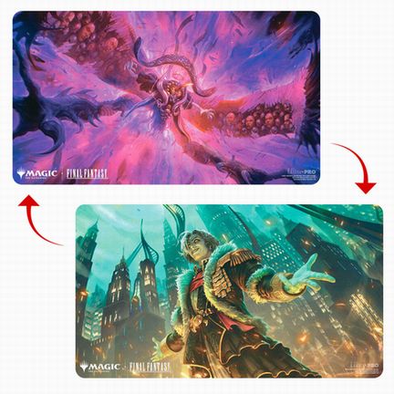 ウルトラ・プロ MTG 両面 プレイマット  マジック：ザ・ギャザリング――FINAL FANTASY《オリジナル、アシエン・エメトセルク》/《最古の魔道士、ハーデス》P2495