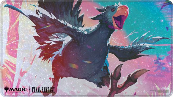 ウルトラ・プロ MTG ホロフォイルプレイマット  マジック：ザ・ギャザリング――FINAL FANTASY《旅するチョコボ》(黒) P2498