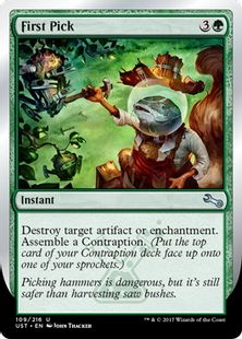 【Foil】《First Pick》[UST] 緑U