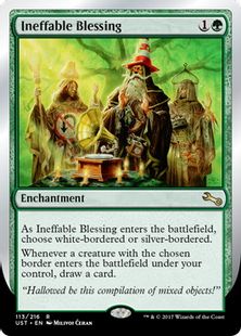 《Ineffable Blessing》(silver-bordered)[UST] 緑R