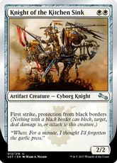 【Foil】《Knight of the Kitchen Sink》(black borders)[UST] 白U