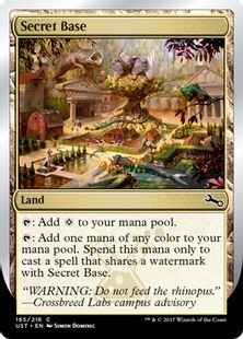 【Foil】《Secret Base》(Crossbreed Labs)[UST] 土地C