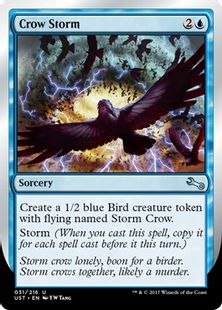 【Foil】《Crow Storm》[UST] 青U