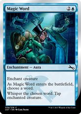 【Foil】《Magic Word》[UST] 青C