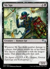 【Foil】《Sly Spy》(hand)[UST] 黒U