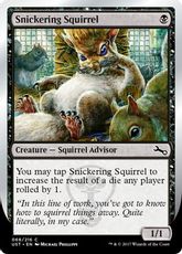 【Foil】《Snickering Squirrel》[UST] 黒C