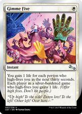 【Foil】《Gimme Five》[UST] 白U