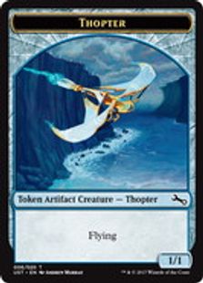 【Foil】(006)《飛行機械トークン/Thopter Token》[UST] 青