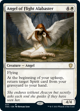 (077)《空翔ける雪花石の天使/Angel of Flight Alabaster》[VOC] 白R