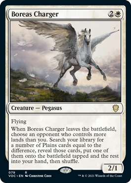 (079)《ボレアスの軍馬/Boreas Charger》[VOC] 白R