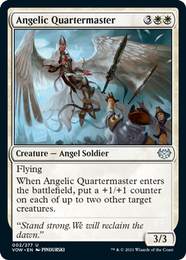 【Foil】(002)《天使の需品将校/Angelic Quartermaster》[VOW] 白U