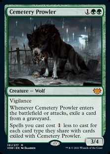 (191)《墓所のうろつくもの/Cemetery Prowler》[VOW] 緑R