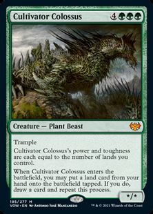 【Foil】(195)《耕作する巨躯/Cultivator Colossus》[VOW] 緑R