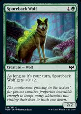 【Foil】(223)《胞子背の狼/Sporeback Wolf》[VOW] 緑C