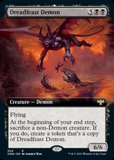 【Foil】(369)■拡張アート■《戦慄宴の悪魔/Dreadfeast Demon》[VOW-BF] 黒R