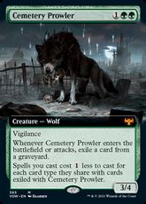 【Foil】(385)■拡張アート■《墓所のうろつくもの/Cemetery Prowler》[VOW-BF] 緑R