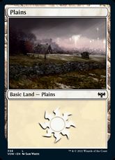 【Foil】(398)《平地/Plains》[VOW] 土地