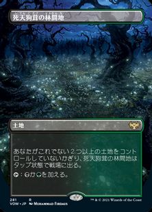 (281)■ボーダーレス■《死天狗茸の林間地/Deathcap Glade》[VOW-BF] 土地R