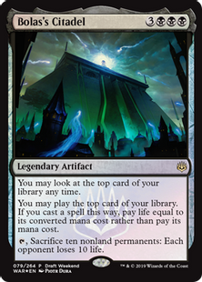 【Foil】《ボーラスの城塞/Bolas's Citadel》(Draft Weekend)[WAR-P] 黒