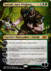 【Foil】《頂点捕食者、ガラク/Garruk, Apex Predator》(MED-WAR)[Mythic Edition] 金R