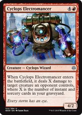 【Foil】《サイクロプスの電術師/Cyclops Electromancer》[WAR] 赤U