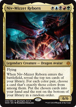 Foil】《ニヴ＝ミゼット再誕/Niv-Mizzet Reborn》[WAR] 金R | 日本最大