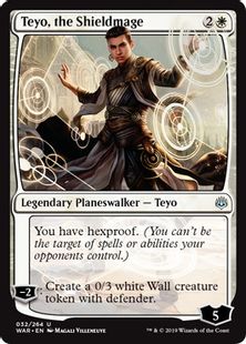 【Foil】■プレリリース■《盾魔道士、テヨ/Teyo, the Shieldmage》[WAR-PRE] 白U