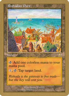 金枠】《リシャーダの港/Rishadan Port》[WC00] 土地 Jon Finkel 