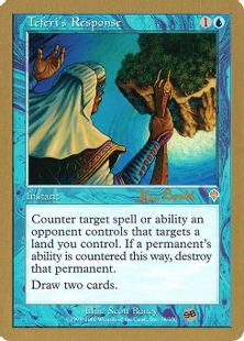 【金枠】《テフェリーの反応/Teferi's Response》[WC01] 青 Alex Borteh(078)(SB)