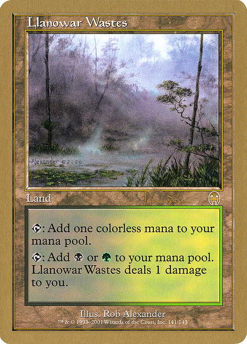 ラノワールの荒原/Llanowar Wastes APC日本語foil - マジック：ザ