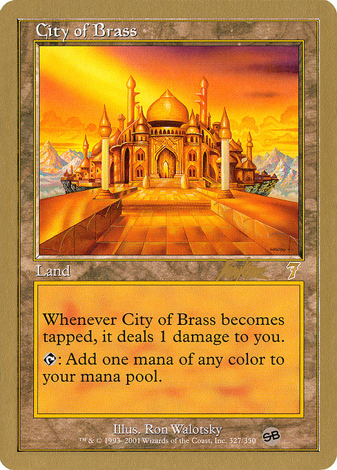 Foil】《真鍮の都/City of Brass》[8ED] 土地R | 日本最大級 MTG通販