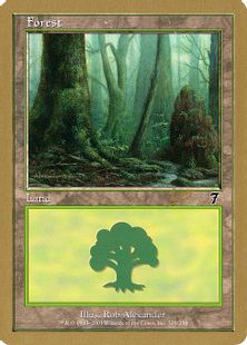 【金枠】《森/Forest》[WC02] 土地 Raphael Levy(329)