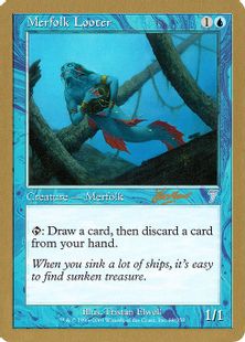 【金枠】《マーフォークの物あさり/Merfolk Looter》[WC02] 青 Sim Han How