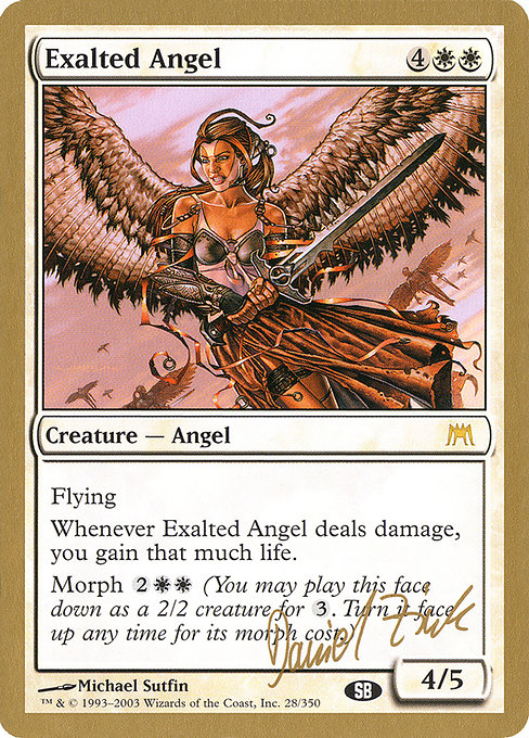 Rare Magic The Gathering MTG Exalted Angel Art Print Signed by Rob ...