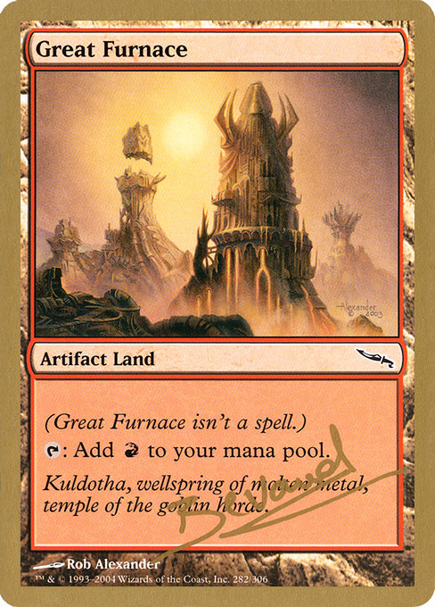 Foil】《大焼炉/Great Furnace》[MRD] 土地C | 日本最大級 MTG通販