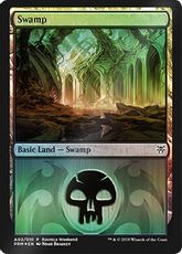 【Foil】《沼/Swamp》(Ravnica Weekend Dimir)[Ravnica Weekend Dimir] 土地