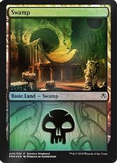 【Foil】《沼/Swamp》(Ravnica Weekend Golgari)[Ravnica Weekend Golgari] 土地