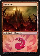 【Foil】《山/Mountain》(Ravnica Weekend Gruul)[Ravnica Weekend Gruul] 土地