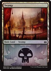 【Foil】《沼/Swamp》(Ravnica Weekend Rakdos)[Ravnica Weekend Rakdos] 土地