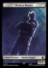【サージ・Foil】(045)《人間・ならず者トークン/Human Rogue token》[WHO] 黒