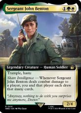 【Foil】(441)■拡張アート■《ジョン・ベントン伍長/Sergeant John Benton》[WHO-BF] 金R