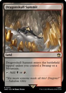 (272)《竜髑髏の山頂/Dragonskull Summit》[WHO] 土地R