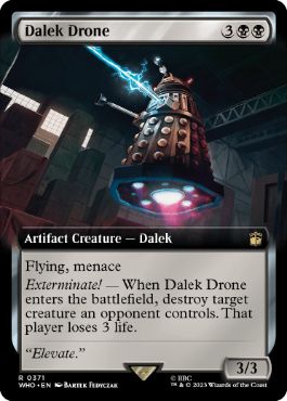 (371)■拡張アート■《ダーレクのドローン/Dalek Drone》[WHO-BF] 黒R