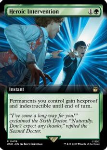 【Foil】(476)■拡張アート■《英雄的介入/Heroic Intervention》[WHO-BF] 緑R
