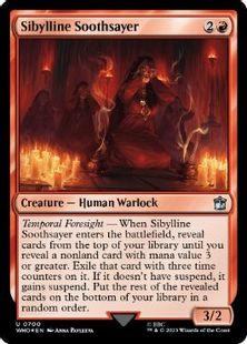 【サージ・Foil】(700)《神秘的な預言者/Sibylline Soothsayer》[WHO] 赤U
