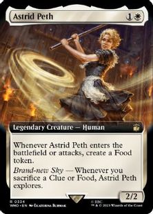 【Foil】(334)■拡張アート■《アストリッド・ペス/Astrid Peth》[WHO-BF] 白R