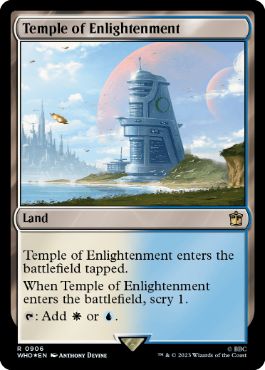 【サージ・Foil】(906)《啓蒙の神殿/Temple of Enlightenment》[WHO] 土地R