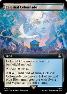 【サージ・Foil】(1074)■拡張アート■《天界の列柱/Celestial Colonnade》[WHO-BF] 土地R