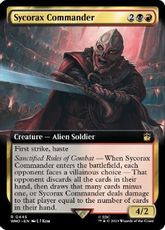 【Foil】(445)■拡張アート■《シコラックスの司令官/Sycorax Commander》[WHO-BF] 金R