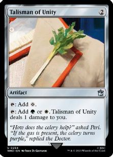 【Foil】(254)《団結のタリスマン/Talisman of Unity》[WHO] 茶U